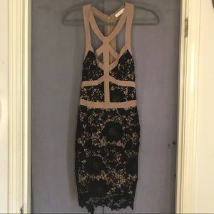 Cut out lace dress